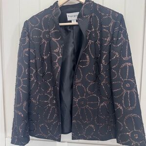 John Meyer of Norwich Vintage Black Jacket with Sequins